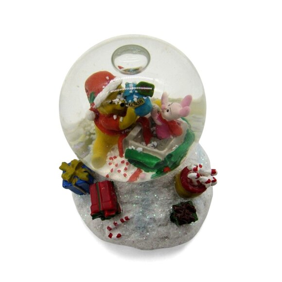 Bradford Exchange DISNEY All Wrapped Up For The Holidays Winnie Pooh Snow Globe - Picture 5 of 10